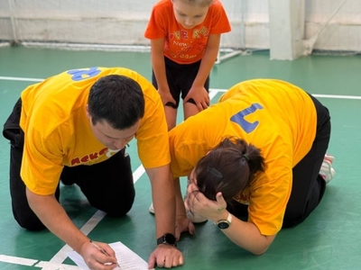 Семья Вертипраховых в эстафете