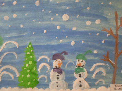 Пара снеговиков